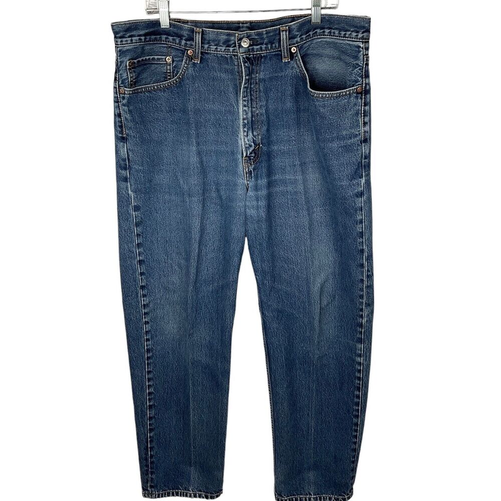 Levis 550 Jeans Mens 40x31 Blue Denim Relaxed Fit Tapered Leg Dadcore 90s Skater